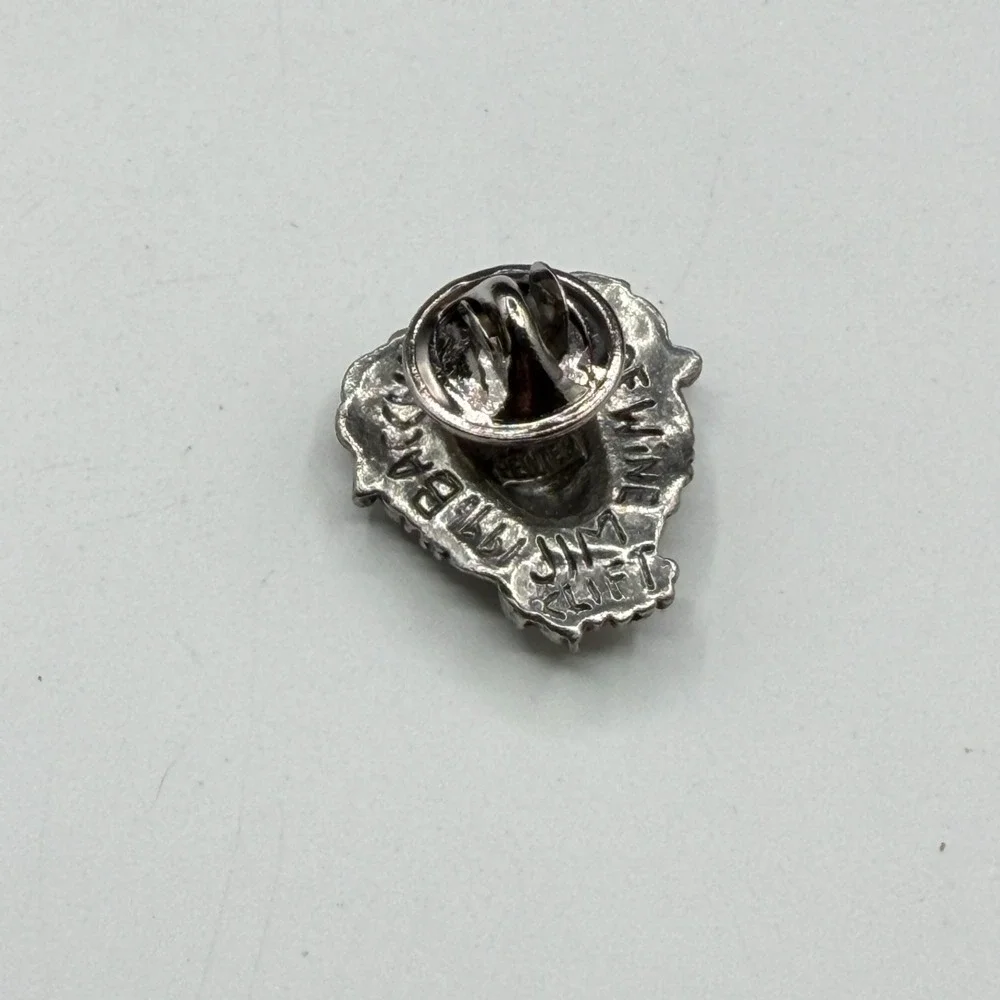 Jim Clift Bacchus God of Wine Pewter Pin Greek Roman Mythology Figural Brooch